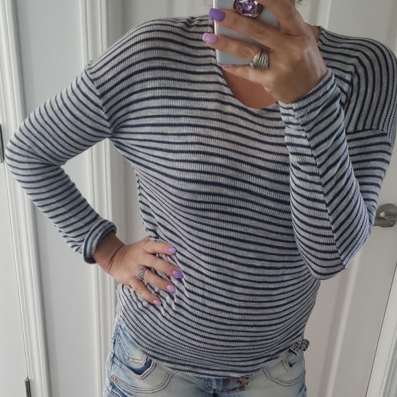 SAY WHAT?STRIPED SWEATER - Picture 7 of 8